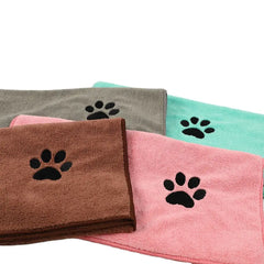 Wholesale Microfiber Pet Embroidered Towel Dog Bath Towel Absorbent Soft Cat Towel