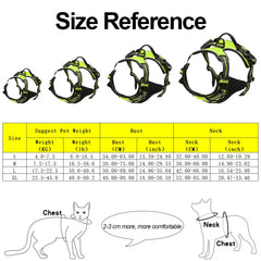 Big Dog Harness With Handle No Pull Harness Short Leash Vest Reflective Chest Back For Medium Large Dogs Walking Pet Accessories