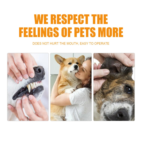 Dog Teeth Finger Wipes Tartar Wiping Disposable Teeth Cleaning Gum Gentle Massage Dental Breath Freshen Pet Oral Cleaning Wipes