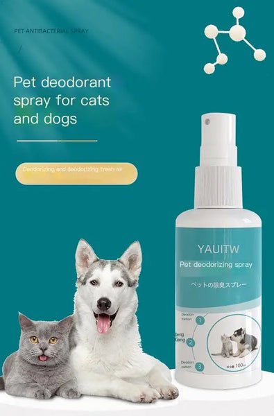 100ml Dog Cat Deodorant Pet Liquid Perfume Spray Dog Cat Deodorant Mild Nourishing Fragrance Dog Spray Pet Supplies