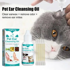 Pet Ear Cleansing Oil Ear Cleaner for Dogs and Cats Removing Mites and Odors Effectively Cleanse Prevents Itching Pet Eye Care