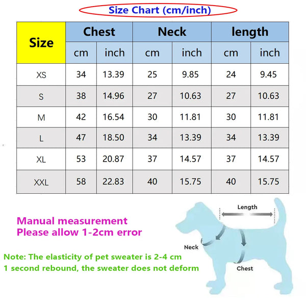 New Autumn and Winter Luxury Pet Sweater High Elastic Double Layer Warm Corgi Dachshund Dog Clothes