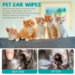 Pet Finger Wipes Dog Wipes Ear and Cochlear Care Safe & Effective Cat Teeth Wipes Pet Supplies for Teeth Cleanings