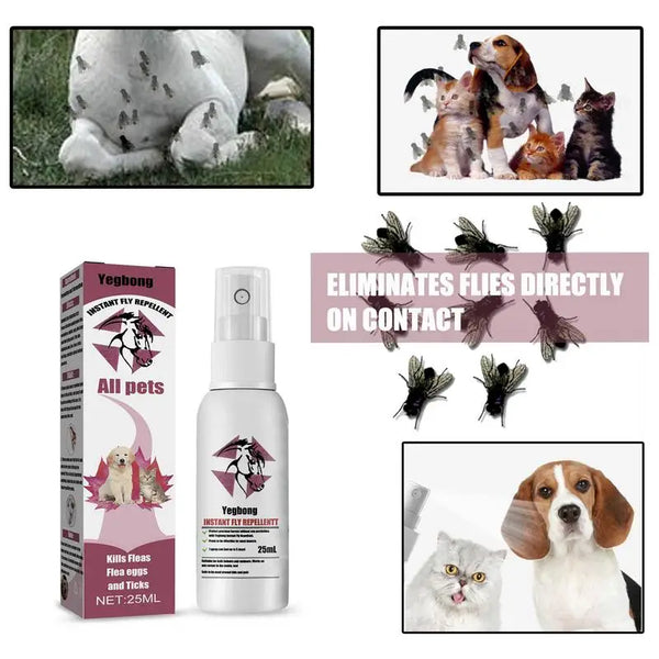 Pet Skin Spray Fleas And Tick Spray For Dogs And Cats Home Fleas Killers Soothing Grooming Spray Pet Puppy Kitten Healthy Care