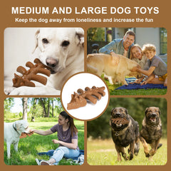 Durable Nylon Dog Chewy Bones Toy Bones Beef Bacon Flavor Safe Molar Teeth Clean Stick for Aggressive Chewers Medium Large Dogs