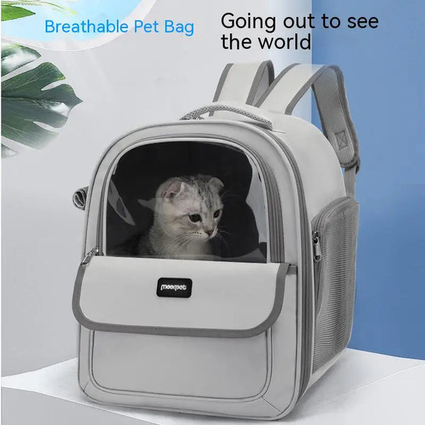 Pet Bag for Cat Carrier Backpack Bag Travel Pet Portable Breathable Dog Backpack Transparent Large Space Bag Carrier